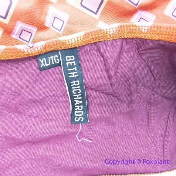 NEW Beth Richards Gina bikini top in Triangle geo print , saffron, size‎ XL - Picture 12 of 13